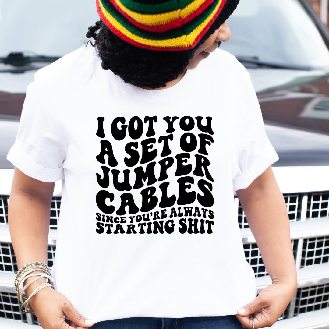 I got a set of Jumper Cables T-Shirt - Level Up Graphics 